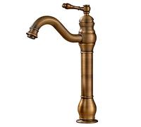 GGYTMQL TACCO MIXER , Piattaforma alta A High Full Ropper Kitchen Bacino Misele Manico a singolo foro singolo Lavaggio da bagno con lavaggio per bagno/bronzo