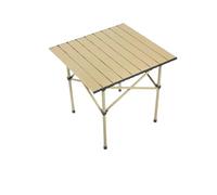 GGYTMQL Tavoli portatili pieghevoli esterni e arie tavolo pieghevole campeggio portatile da picnic set di attrezzature essenziali, beige piccolo