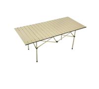 GGYTMQL Tavoli portatili pieghevoli esterni e arie tavolo pieghevole campeggio portatile da picnic set di attrezzature essenziali, beige grande