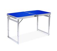 GGYTMQL Tavolo da picnic pieghevole, tavolo pieghevole esterno e set d'aria con tavolo in alluminio sgabello e altezza portatile e leggera Air Regolabile adatto per la festa del barbecue da campeggio