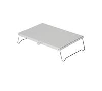 GGYTMQL Tavolo da pranzo pieghevole in alluminio escursionismo rampicing tavolo da picnic pliante tavolo pieghevole scudo calore mini forniture per campeggio portatile (colore: nero)