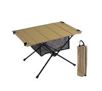 GGYTMQL Tavolo da pranzo pieghevole in lega di alluminio tavoli turistici per il tavolo pieghevole per esterno per picnic da viaggio in campeggio di campeggio Oxford portatile (colore: kaki)