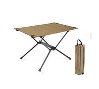 GGYTMQL Tavolo da pranzo pieghevole in lega di alluminio tavoli turistici per il tavolo pieghevole per esterno per picnic da viaggio in campeggio di campeggio Oxford portatile (colore: kaki)
