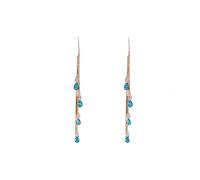 GGYTMQL Temperamento retrò Blu Goccia d'Acqua Diamante Nappa da Donna Accessori per Feste in Stile Coreano Accessori Regalo