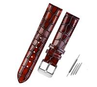 GGYTMQL Texture polpaccio cinghia di cuoio cinghia per uomo femmina watch band con fibbia solida