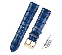 GGYTMQL Texture polpaccio cinghia di cuoio cinghia per uomo femmina watch band con fibbia solida