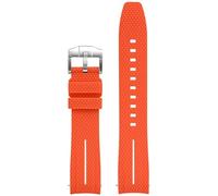 GGYTMQL UNIVERSAL 20MM Watch Cint Men Women Rubber Release Watch Band Curved End Bands