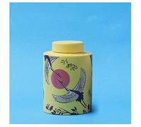 GGYTMQL Urna funebre per Ceneri per Adulti e Animali Domestici ， URNE MEDICING Umani E Piccoli URNI MEMORIALI ， Ceramica Fatta a Mano Terna ， Urna di sepoltura/Giallo