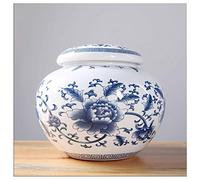 GGYTMQL Urna funebre per Ceneri per Adulti e Animali Domestici ， URNE MEDICING Umani E Piccoli URNS commemorativi ， Ceramica Fatta a Mano Terna ， Urna di sepoltura/#4