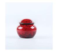 GGYTMQL Urna funebre per Ceneri per Adulti e Animali Domestici , URNE URNE MEMORIALE Umani , Ceramica Fatta a Mano , Urn di sepoltura/#1/8 * 5cm