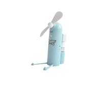 GGYTMQL Ventile portanti a Forma di Forma da 1 pc Mini Fan Fatole Cartoneon Telefono Spray Ricaricabile in Acqua Portatile USB (Colore: Verde, Dimensione: 12,5x10,3 cm)