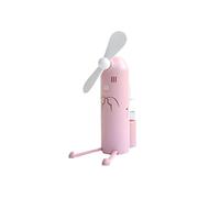 GGYTMQL Ventile portanti a Forma di Forma da 1 pc Mini Fan Fatole Cartoneon Telefono Spray Ricaricabile in Acqua Portatile USB (Colore: Verde, Dimensione: 12,5x10,3 cm)