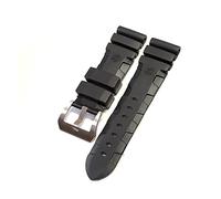 GGYTMQL Watch Band Compatibile con 441 359 in Gomma Silicone Morbida da 24 mm 26 mm per Orologi Accessori Orologi Orologi /24 mm/buckl Nero-Silver