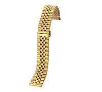 GGYTMQL Watch Cinp Metal Acciaio inossidabile 12 mm 14mm 16mm 18mm 20mm 22 mm Rilascio rapido Curva Curva Cinta da uomo Filla a farfalla femminile Solido con accessori/14 mm/argento