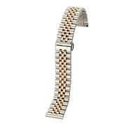 GGYTMQL Watch Cinp Metal Acciaio inossidabile 12 mm 14mm 16mm 18mm 20mm 22 mm Rilascio rapido Curva Curva Cinta da uomo Filla a farfalla femminile Solido con accessori/14 mm/argento