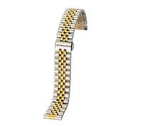 GGYTMQL Watch Cinp Metal Acciaio inossidabile 12 mm 14mm 16mm 18mm 20mm 22 mm Rilascio rapido Curva Curva Cinta da uomo Filla a farfalla femminile Solido con accessori/14 mm/argento