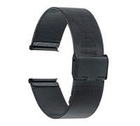 GGYTMQL Watch Strap Universal Watchband 16mm 18mm 20mm 22mm 24mm da 24 mm Mesh Acciaio in acciaio inossidabile collegamento Bracciale nero in oro rosa d'oro argento