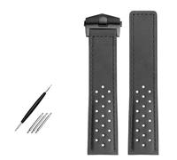 GGYTMQL Watchband 22mm vera pelle orologio da orologio da uomo orologio da polso da polso a banda piega con fibbia nubuuck accessori da bracciale
