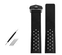 GGYTMQL Watchband 22mm vera pelle orologio da orologio da uomo orologio da polso da polso a banda piega con fibbia nubuuck accessori da bracciale