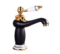 GGYTMQL Zedaro Blu e bianco Rubinetto in porcellana Miscelatore Antique Antità Calda e Cold Dumin Doppio Opensio Opensio Dispensa del lavandino Ruculo Cucina Cucina Fulta Ceramica Ceramica a singola