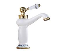 GGYTMQL Zedaro Blu e bianco Rubinetto in porcellana Miscelatore Antique Antità Calda e Cold Dumin Doppio Opensio Opensio Dispensa del lavandino Ruculo Cucina Cucina Fulta Ceramica Ceramica a singola