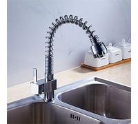 GGYTMQL Zedaro TUTTO il rubinetto da cucina in rame tira fuori la molla della testa spray, il lavandino della cucina, il rubinetto, il miscelatore d'acqua fredda, la maniglia singola con