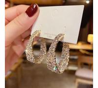 GGYTMQL Zircone Pentagram Nappa per Orecchini Lunghi per Donne Orecchini lucenti Regali di Compleanno di Gioielli da Sposa