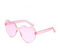 GGYTMQLe Donne modellano Gli Occhiali cardiaci guardano Le luci Che cambiano a Forma di Cuore di Notte Occhiali da Sole Femminile