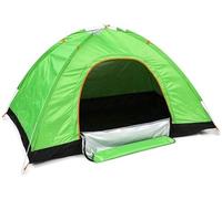 GGZONE Pieghevole Impermeabile a Porta Singola Free-to-Build Apertura Rapida Automatica Tenda da Campeggio per Viaggi all'aperto Tenda da Sole per Spiaggia Casa Felice (Verde) Beautiful Scenery