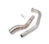 GHAEKEBC Silenziatori Scarico per Y&amaha YZF R15 MT-15 MT15 V3 R125 Mt125 Moto Scarico Completo Sistema Fuga Tubo Collegamento Centrale(Un)