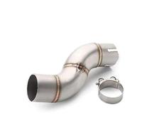 GHAEKEBC Silenziatori Scarico per Y&amaha YZF R6 2006-2019 45mm 51mm Slip On Moto Scarico Centrale Tubo di Collegamento Fuga Connect Centrale(B)