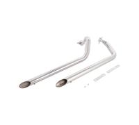GHAEKEBC Silenziatori Scarico Silenziatore del Tubo di Collegamento del Sistema di Scarico del Motociclo per Y&amaha XV700 XV1100 1984-1999(Modello A)