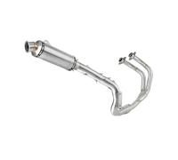 GHAEKEBC Silenziatori Scarico Slip-on Moto Alta Posizione Fuga Scarico Tubo Marmitta per Y&amaha per Tenere 700 2021-2024 T7 T700 XTZ 690 700
