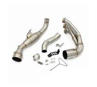 GHAEKEBC Silenziatori Scarico Tubo di Collegamento Anteriore di Scarico per Moto 51mm Marmitta per Y&amaha MT09 MT-09 per Tracer 9 900 GT XSR900 2024-2025