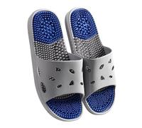 GHAKKE Ciabatte da Massaggio Scarpe da Doccia Antiscivolo Aperte Uomo Donna Sandali per Riflessologia Plantare E Agopuntura Ciabatte per Digitopressione per Fascite Plantare(Gray,44/45 EU)