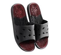 GHAKKE Ciabatte da Massaggio Scarpe da Doccia Antiscivolo Aperte Uomo Donna Sandali per Riflessologia Plantare E Agopuntura Ciabatte per Digitopressione per Fascite Plantare(Black,38/39 EU)