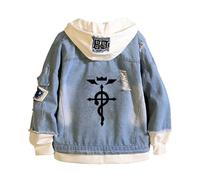 GHAYUCR Fullmet-al Alchemi-st Hoodie, E.ssentials Felpa con Cappuccio, Stampa di Hoodie Uomo Autunno Inverno, coat(Blue1,3XL)