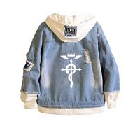 GHAYUCR Fullmet-al Alchemi-st Hoodie, E.ssentials Felpa con Cappuccio, Stampa di Hoodie Uomo Autunno Inverno, coat(Blue2,M)