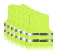 Ghazpmuk 6 Pezzi Gilet Alta Visibilità, Giubbotto Catarifrangente AutoTaglia XXL, Giubbotti di Sicurezza, Universale Giallo Giubbotto Sicurezza Riflettente, per Stradale Assistenza Conducenti Cantiere