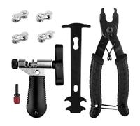 Ghazpmuk Pinze per Catene di Biciclette, 3 in1 Smagliacatena Bici, Catena Pinza, Pinza per Catena Bici, Indicatore di Usura Catena con 4 Coppie Link Mancante Bicicletta, per 6/7/8/9/10 velocità