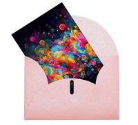 GHBNK Biglietti di compleanno con buste Thinking of You Biglietti luminosi bellissimi e colorati biglietti di auguri vuoti biglietti di ringraziamento per matrimonio biglietti di incoraggiamento