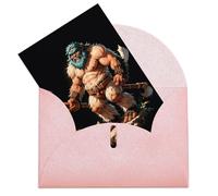 GHBNK Biglietti di compleanno con buste Thinking of You Biglietti Sasquatch Biglietti di auguri vuoti Biglietti di ringraziamento Biglietto di nozze Biglietti di incoraggiamento Biglietti per appunti