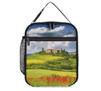 GHBNK Lunch Box Borsa termica per il pranzo per donne uomo Lunch box Toscana primavera riutilizzabile Cooler Tote