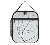 GHBNK Lunch Box Borsa termica per il pranzo per le donne e gli uomini Lunch box portatile isolato astratto ramo di albero riutilizzabile Cooler Tote