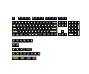 GHBOTTOM PBT - 128 tasti DYE SUB profilo ciliegio personalizzato, tastiera meccanica con puntini tondi colorati
