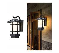 GHBSDNEPP Applique da Parete a Led Moderna,Da da Parete per Esterni ad Energia Solare, Lanterna da Parete Esterna Impermeabile in Alluminio per Portico, Ingresso, Porta D'Ingresso, Cortile, Garage, Pa