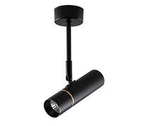 GHBSDNEPP Faretto a Binario a 3 Luci Led Bianco con Teste Orientabili Edine Led Gu10, Plafoniera a Incasso per Soggiorno, Sala da Pranzo, Corridoio, Bar (Nero, 3 Luci)/Nero