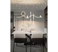 GHBSDNEPP Lampada Tavolo a Led,Moderno e Semplice, Faretto a Striscia per Soffitto,A Soffitto Dimmerabile con Telecomando,Regolabile in Altezza per Soggiorno e Camera da Letto (Nero)/Bianco