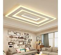 GHBSDNEPP Novità Lampada da Soffitto, Lampadario a Led Moderno Quadrato Bianco Luper Soiorno Camera da Letto Sala Studio Home Deco Ac85-265V Lampadario Illuminazione,Bianco, Bianco Caldo/Bianco, Bianc