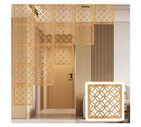 GHBSDNEPP Pannelli Divisori per Ambienti da Appendere, Parete Divisoria a Griglia Cava in Legno e Plastica Dal Pavimento Al Soffitto per Casa, Camera da Letto, Cucina, Ufficio - Accessori Inclusi/B Na